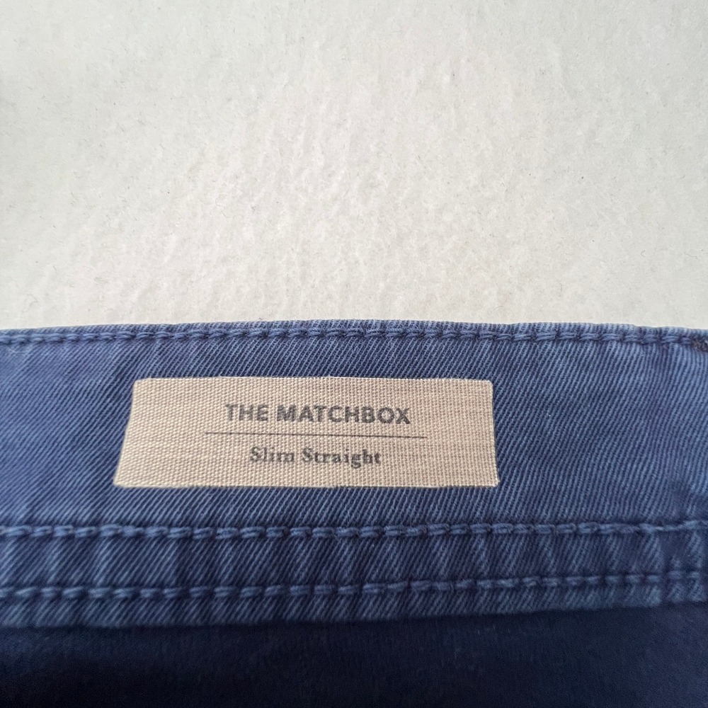 AG Adriano Goldschmied The Matchbox Slim Straight Men 36 Blue Jeans Chino Pants - Picture 4 of 12